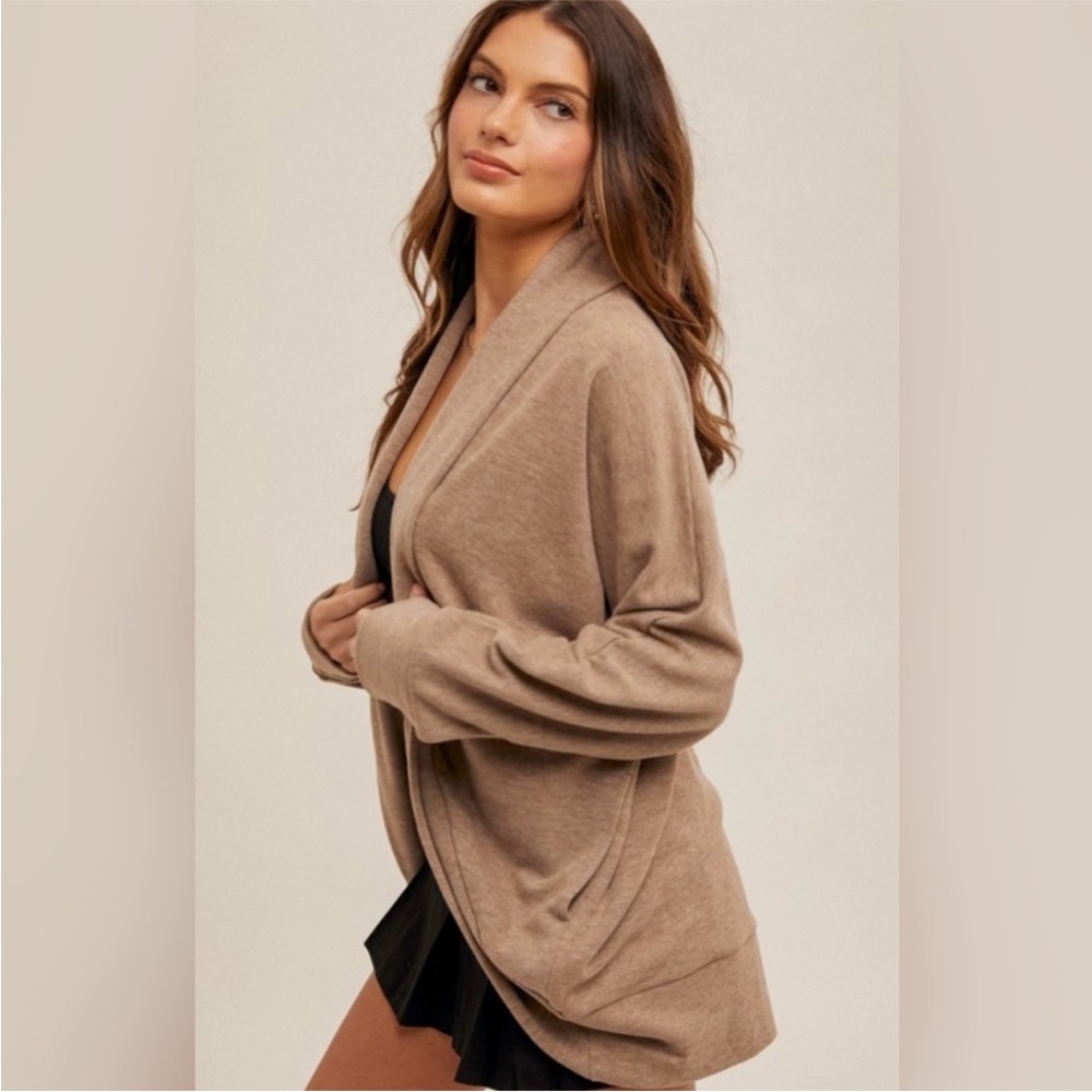 Hem & Thread Tan Women's Cardigan